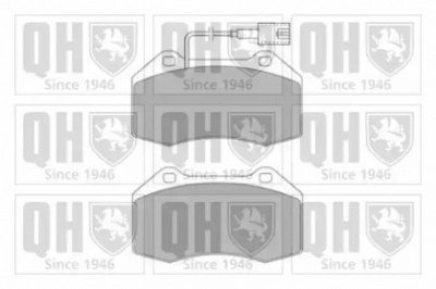 QUINTON HAZELL bp1636 -  Комплект тормозных колодок, дисковый тормоз